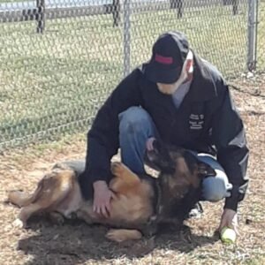 Cooper Getting Tummy Rubs From The Dogman