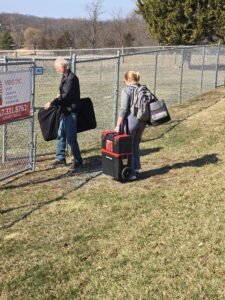 Keysville Veterinary Clinic along with The Dogman, to MRK9 to give Miles his shots.